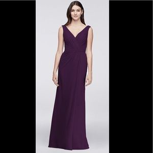 David’s Bridal Plum Bridesmaid Dress
